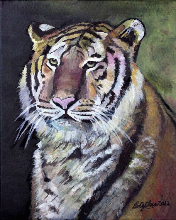 Tiger Year 50.8x40.6cm Acrylic-on-Canvas 2022