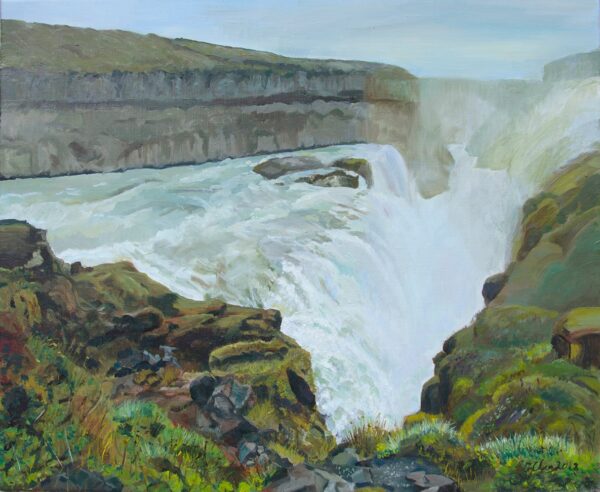 Gullfoss Iceland | 61cmx76cm | Oil on Canvas | 2018