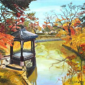 Poets' Pavilion in Autumn 61cmx76cm Oil on Canvas 2019